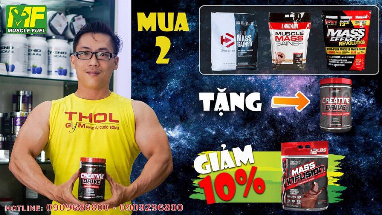 Khuyến mãi Mass cao năng lượng Cải thiện ngoại hình thay đổi cuộc sống