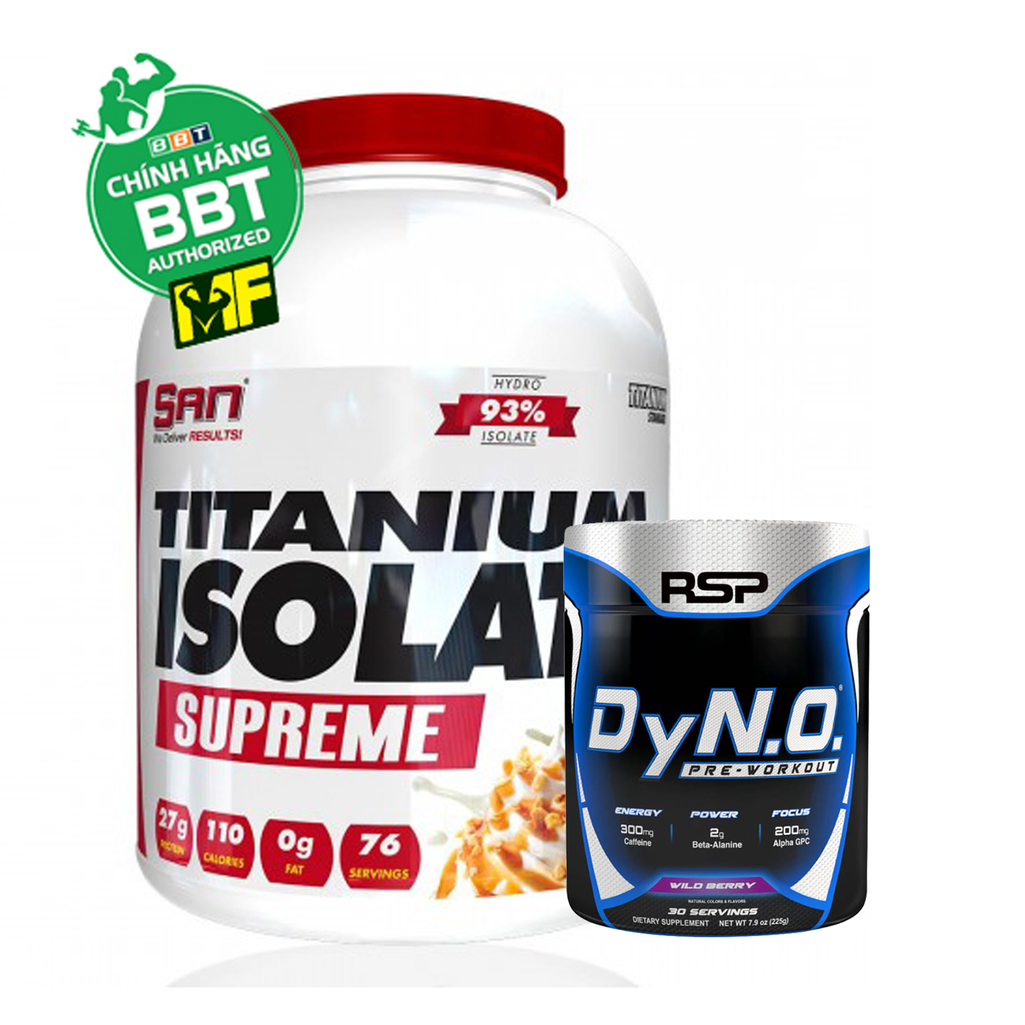 Titanium Stack Stack Titanium Isolate & DyN.O Nâng Cao Hiệu Suất Luyện Tập