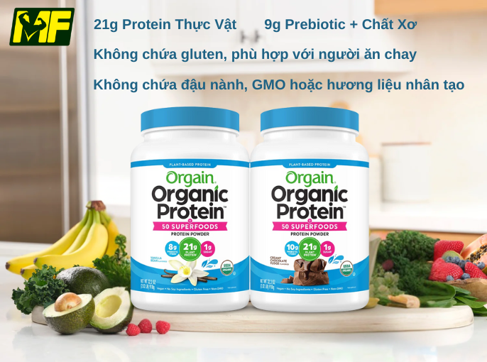 Orgain Organic Protein & Superfoods – Dinh dưỡng thực vật toàn diện