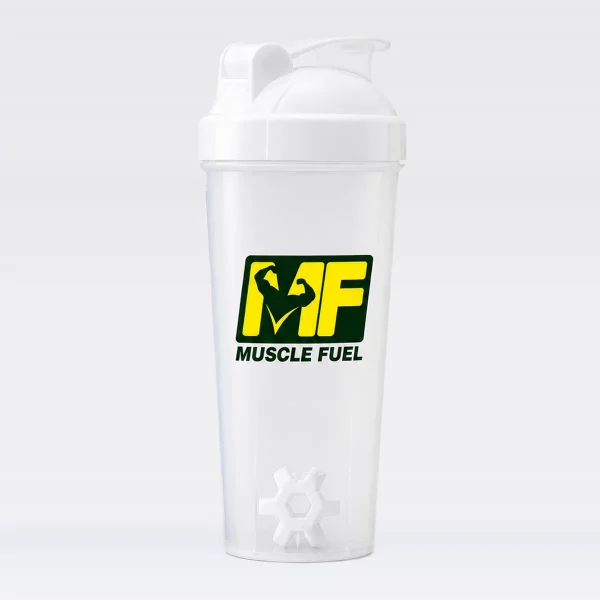 Bình lắc Shaker Muscle Fuel 870ml màu trắng