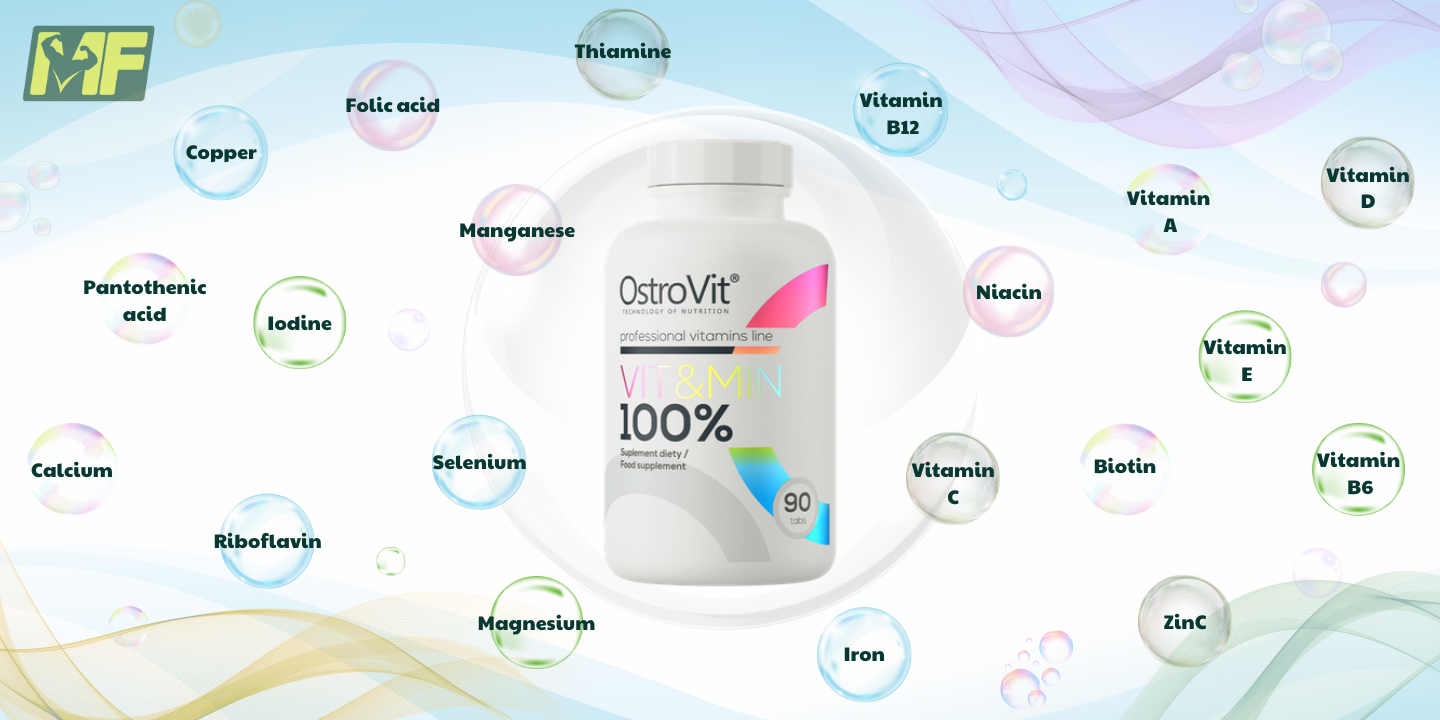 OstroVit Vitamin tổng hợp- OstroVit 100% Vit&Min 90 viên