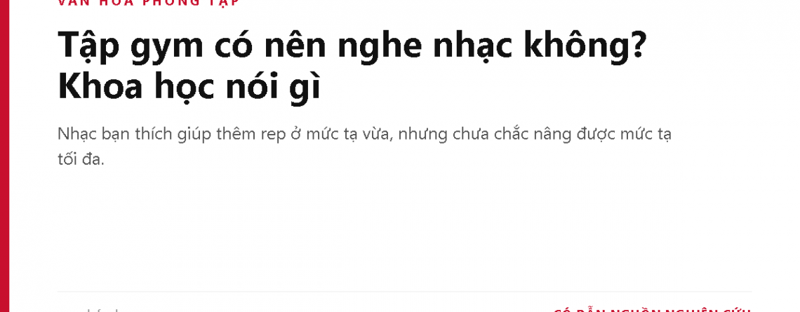 Tập gym có nên nghe nhạc không? Khoa học nói gì